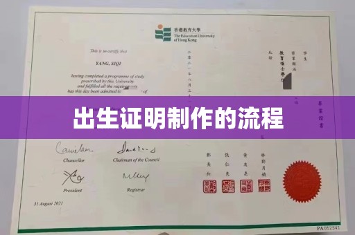 永和出生证明制作的流程
