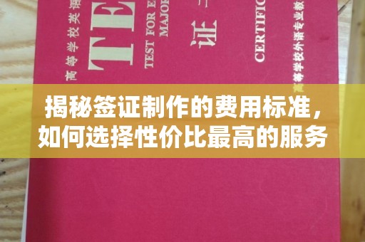 永和揭秘签证制作的费用标准，如何选择性价比最高的服务？