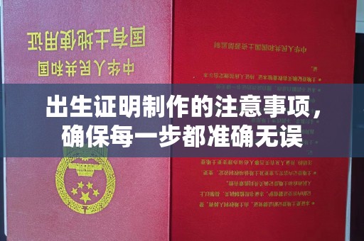 永和出生证明制作的注意事项，确保每一步都准确无误